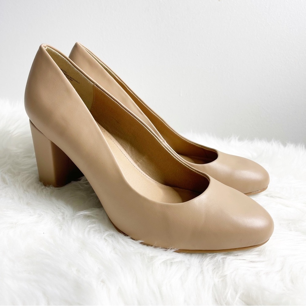 Torrid Nude Blush Heeled Pump Shoes Size 9.5 Wide